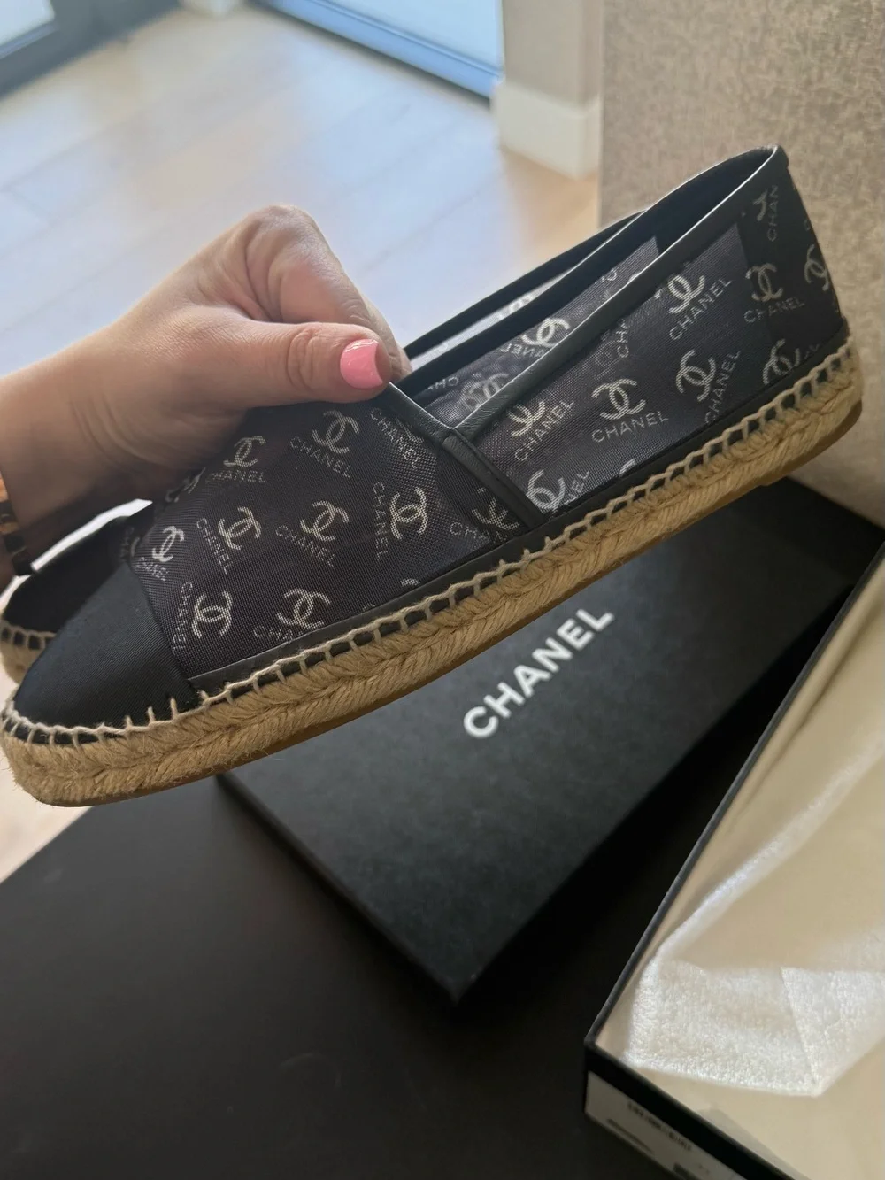 CHANEL designer espadrilles